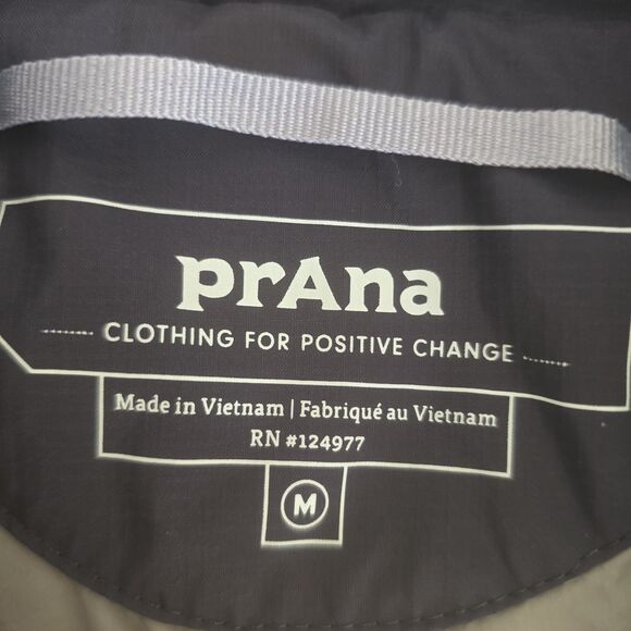 Prana Alpine Air Vest Men’s Med Grey Full Zip Quilted Lightweight Primaloft - Picture 7 of 10